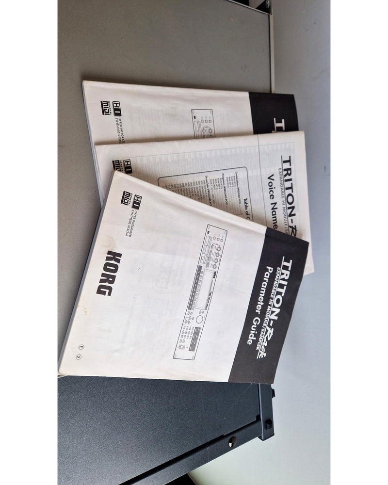 Korg Triton Rack - Synthesizer Module - Good w/ Manuals, Factory Preload Floppy Disks, Power Supply - Image 2