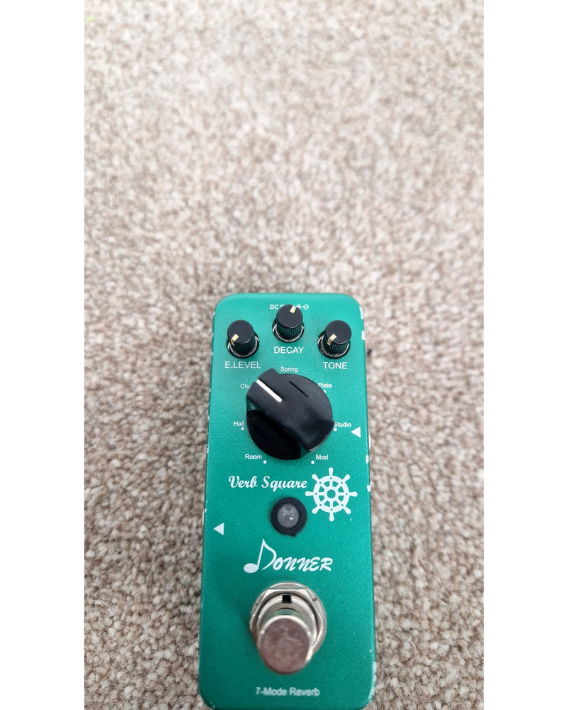 Donner Digital Reverb Guitar Effect Pedal Verb Square 7 Modes - Good - image 4