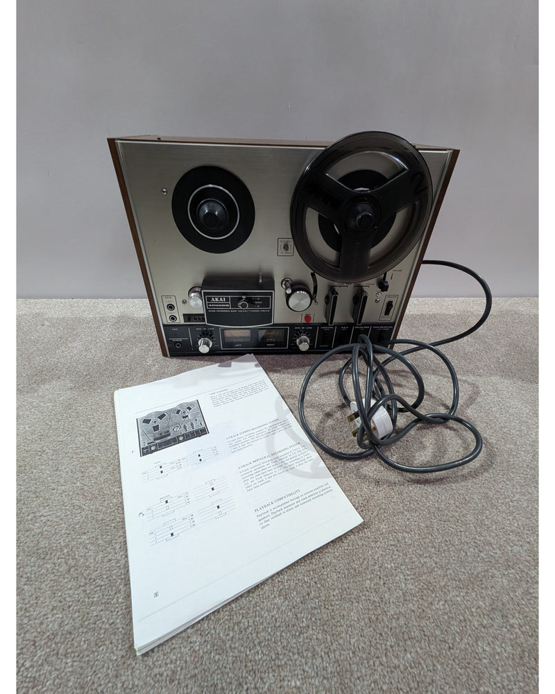 Akai 4000DS - Reel to Reel Tape Player - Silver/Black/Wood - Good w/ Manuals - image 15
