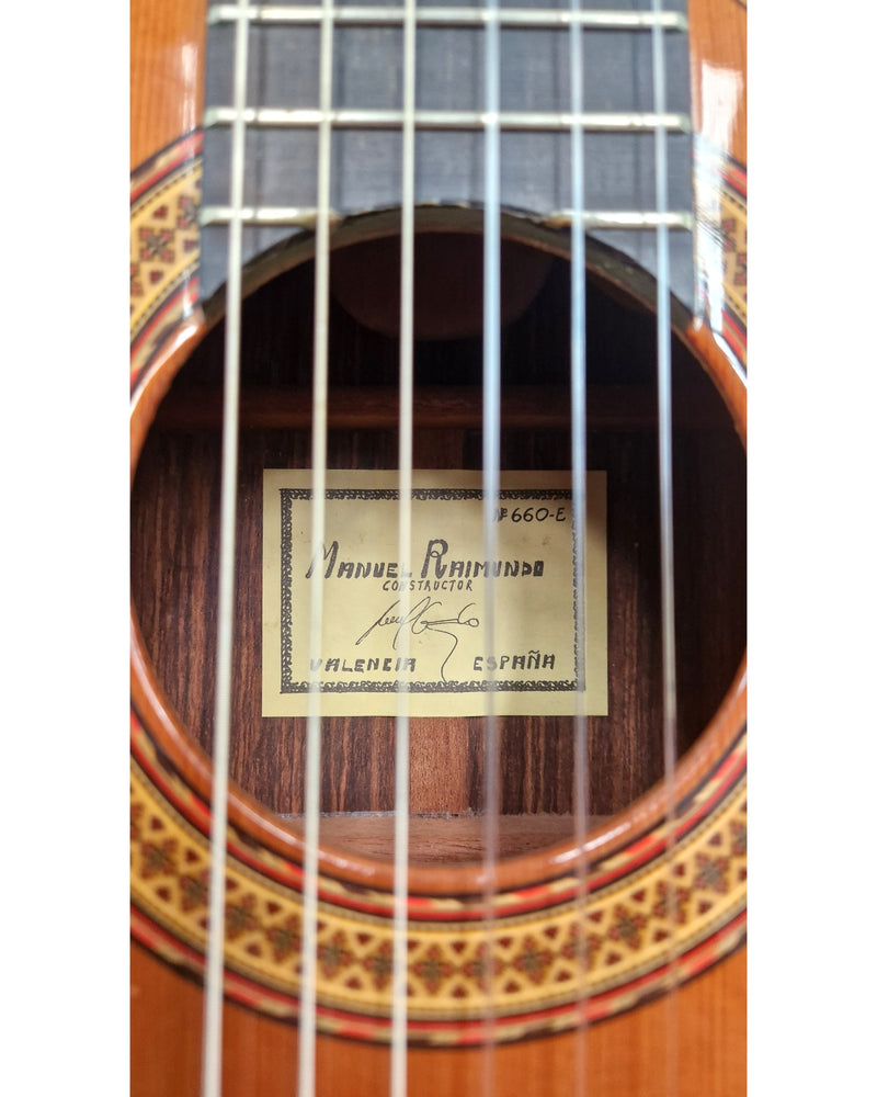 Manuel Raimundo N660-E - Acoustic Guitar - Natural - Good w/ Hard Case - image 8