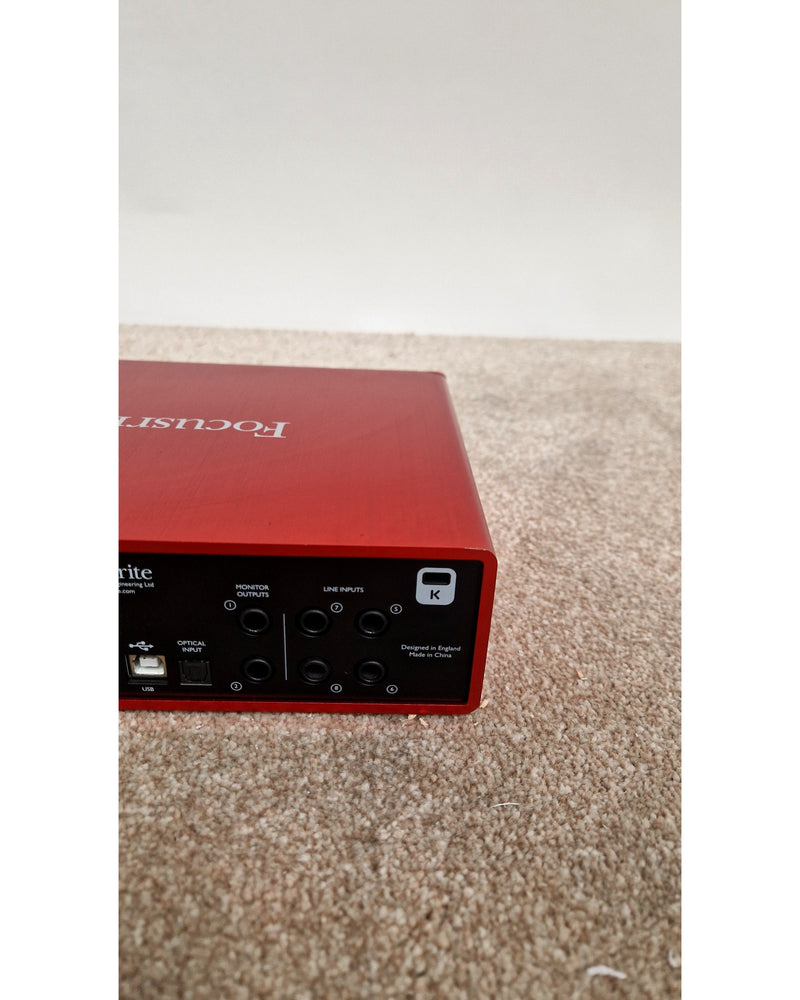 Focusrite Scarlett 18i8 2nd Gen - Audio Interface - Red - Good w/ Power Supply - image 10