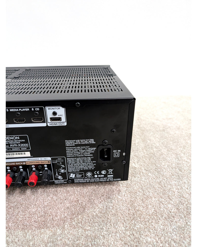 Denon AVR-X2000 - Receiver - Black - Very Good - image 4