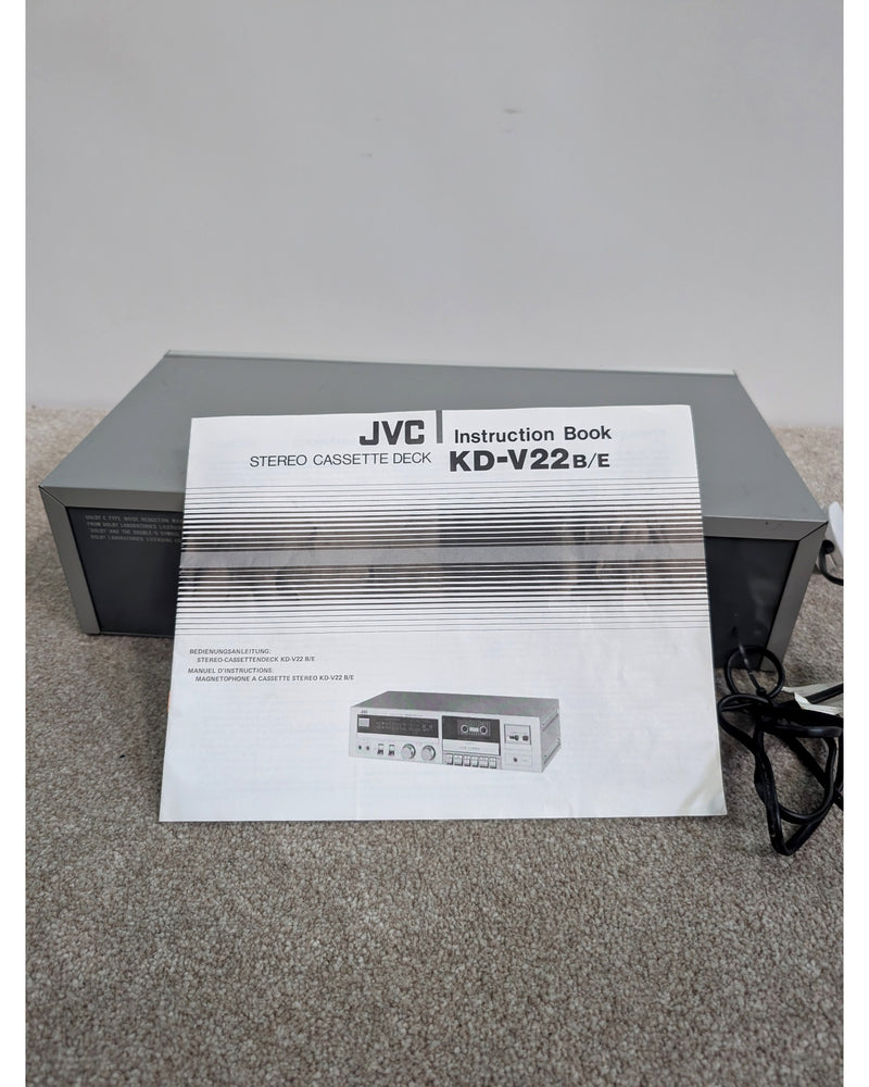 JVC KD-V22 - Cassette Deck - Good w/ Manuals - image 2