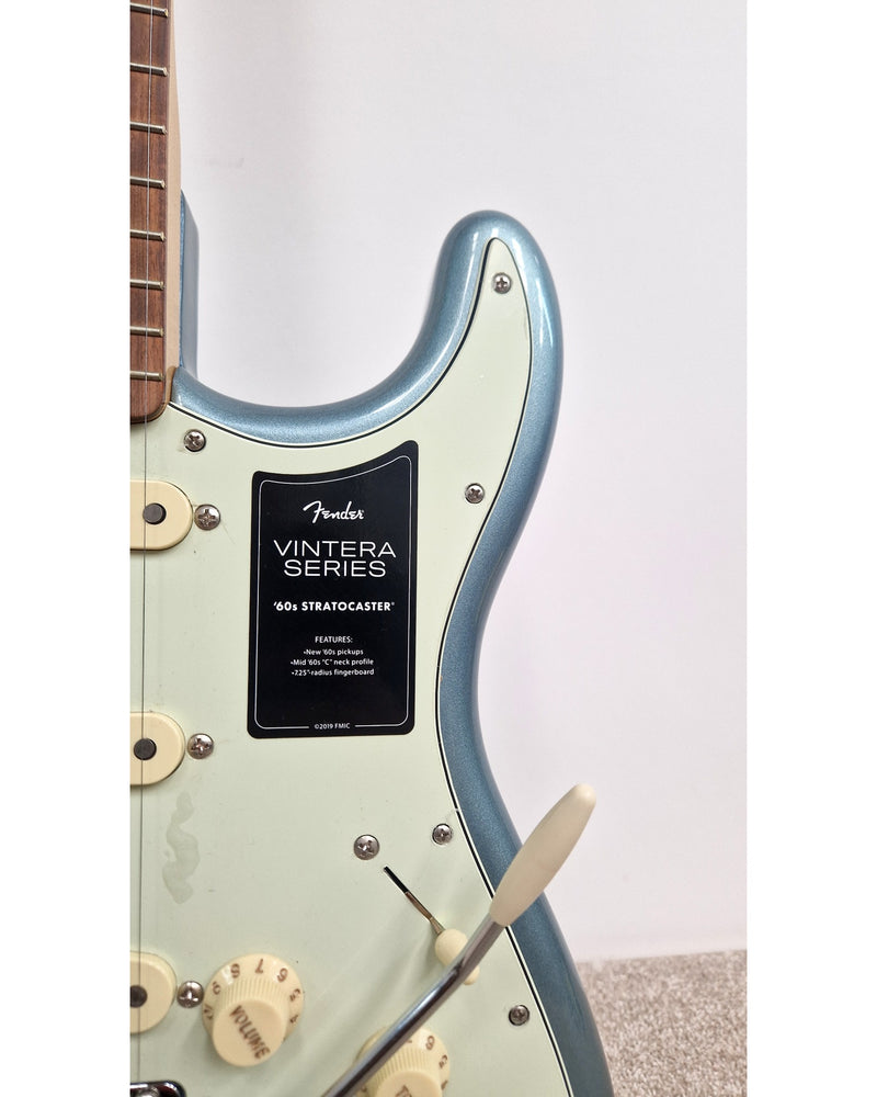 Fender Vintera '60s Stratocaster - Electric Guitar - Blue - Like New w/ Hard Case - image 6