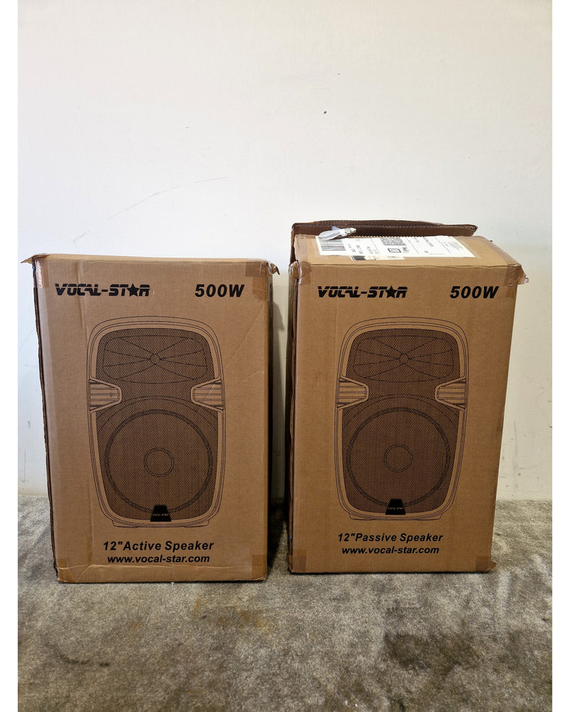 Vocal-Star 1000w PA System - PA Speakers - Pair - Black - Excellent w/ Original Box - Image 18