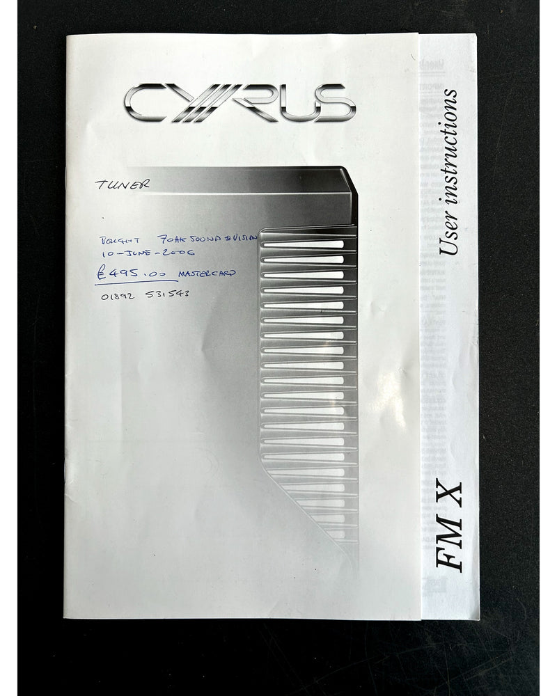Cyrus FM X - Hi-Fi Tuner - Excellent w/ Manuals - image 7