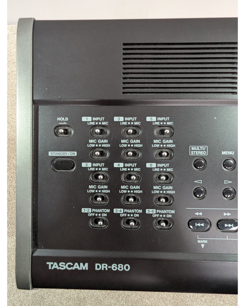 TASCAM DR-680 - Recorder - Black/Silver - Very Good w/ Original Box, Manuals, Power Supply, Cables - image 9