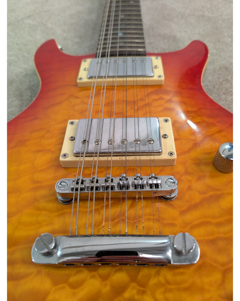 Wolf KT12 - Electric Guitar - Cherry - Very Good w/ Soft Case - image 13
