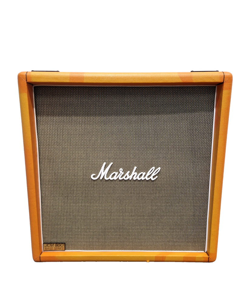 Marshall Bass Series 800 1984B 4X12 Bass Cabinet - Rare Orange Tolex Edition - Very Good - Image 1