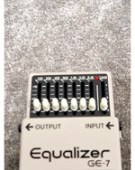 Boss GE-7 - Graphic Equalizer Pedal - White/Silver - Excellent w/ Original Box & Manuals - Image 7