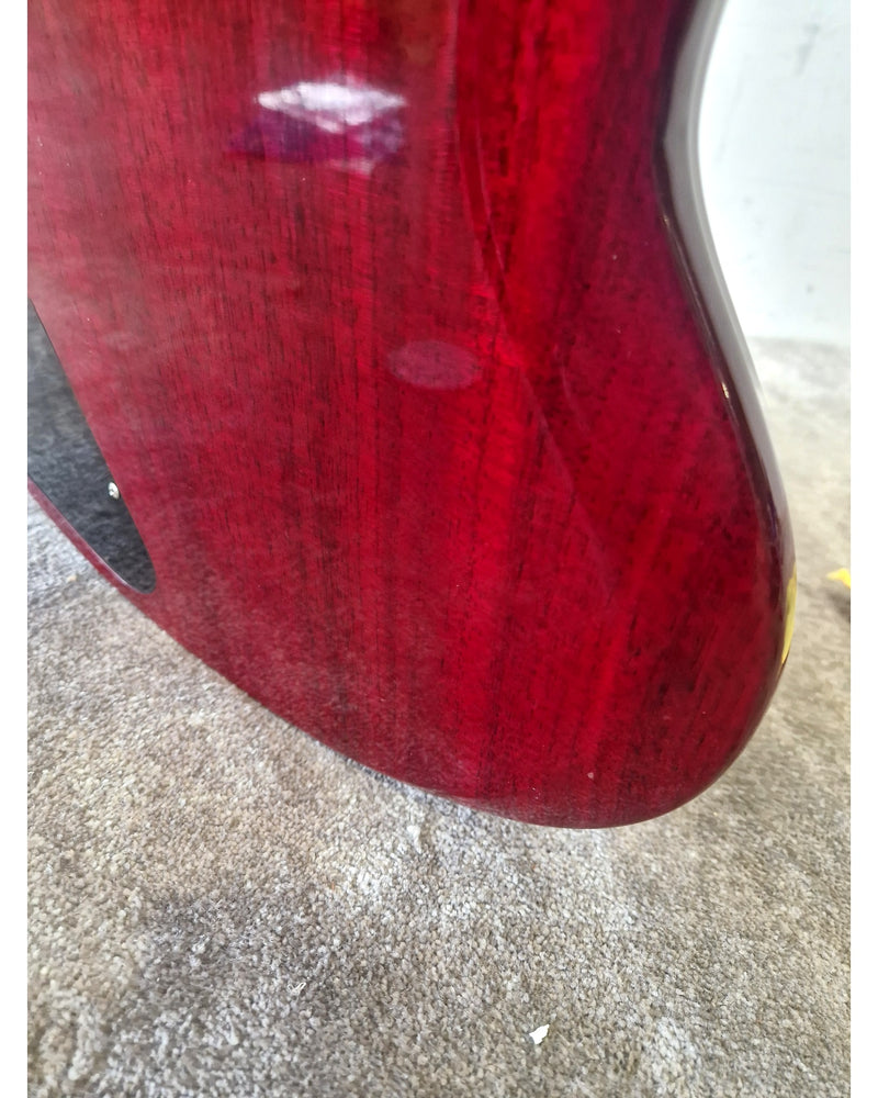 Vintage VS6 - Electric Guitar - Cherry Red - Very Good w/ Hard Case & Soft Case - Image 6