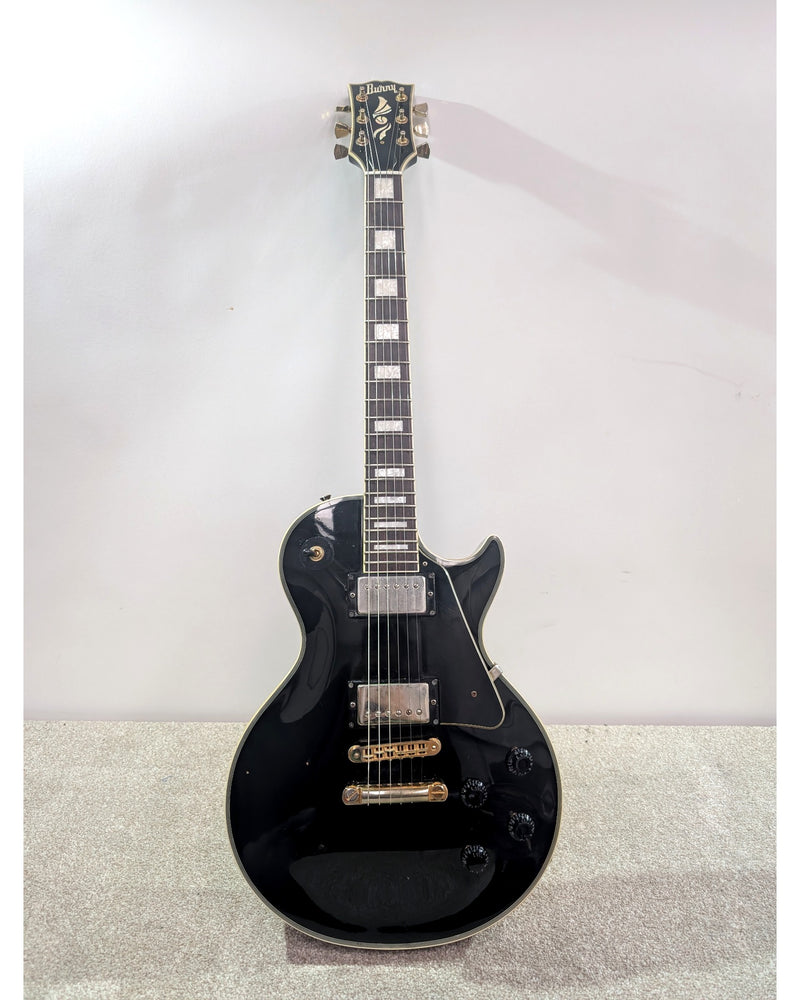 Burny Les Paul Custom  - MIC 2000s - Electric Guitar - Black - Good - image 2