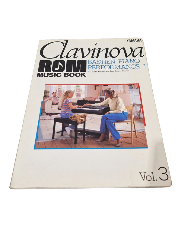 Yamaha Clavinova ROM Music Book Bastien Piano Performance 1 Vol.3 - Book - Excellent