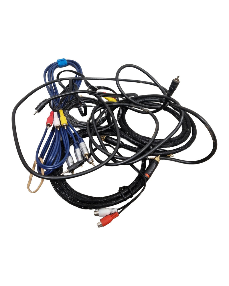 Job-lot OF Phono Cables - X7 - Phono Cable - Excellent - image 1