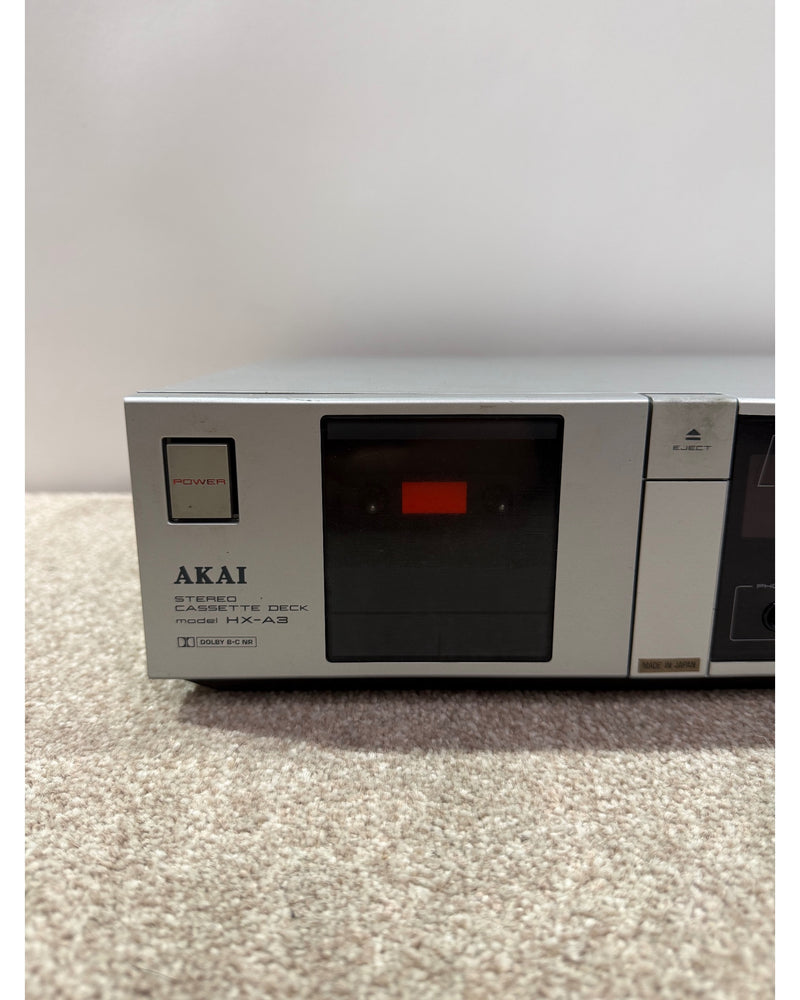 Akai HX-A3 - Cassette Deck - Silver - Fair - image 2