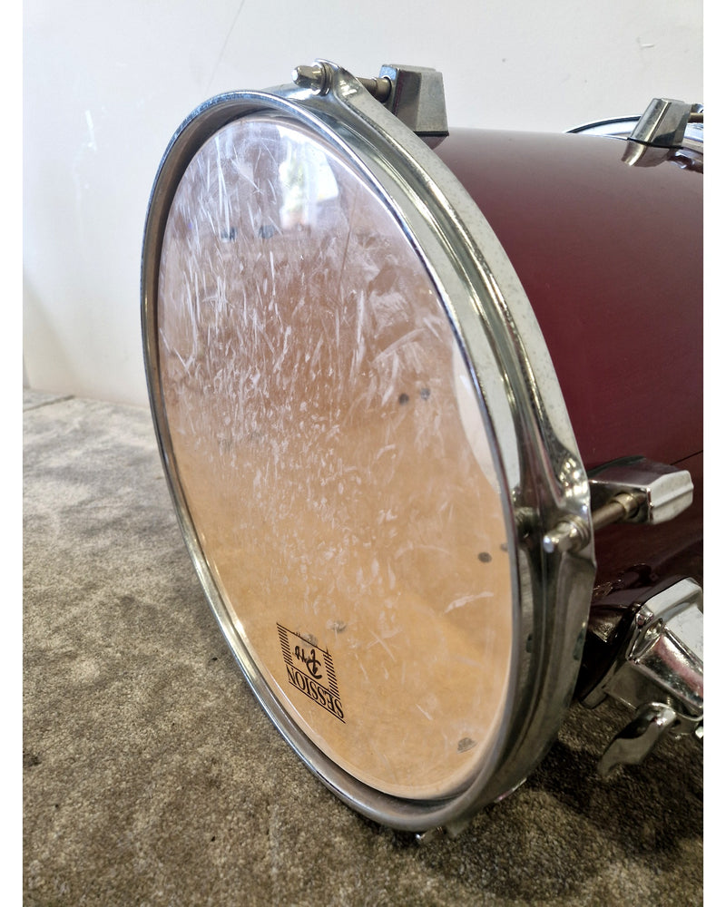 Session Pro Tom Drum 12' Diameter - Metallic Red Drum - Good w/ & hardware - Image 2