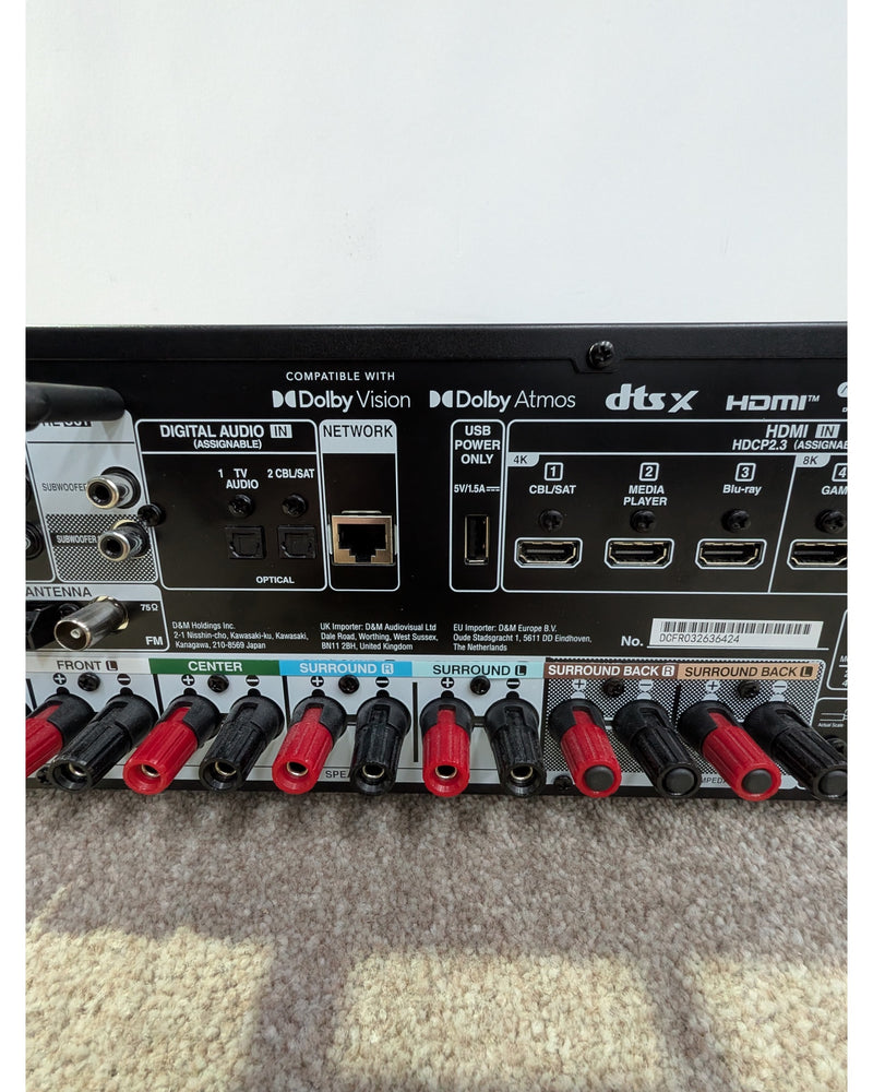 Denon AVR-X1800H - Receiver - Black - Like New w/ Original Box, Manuals, Remote Control - image 12
