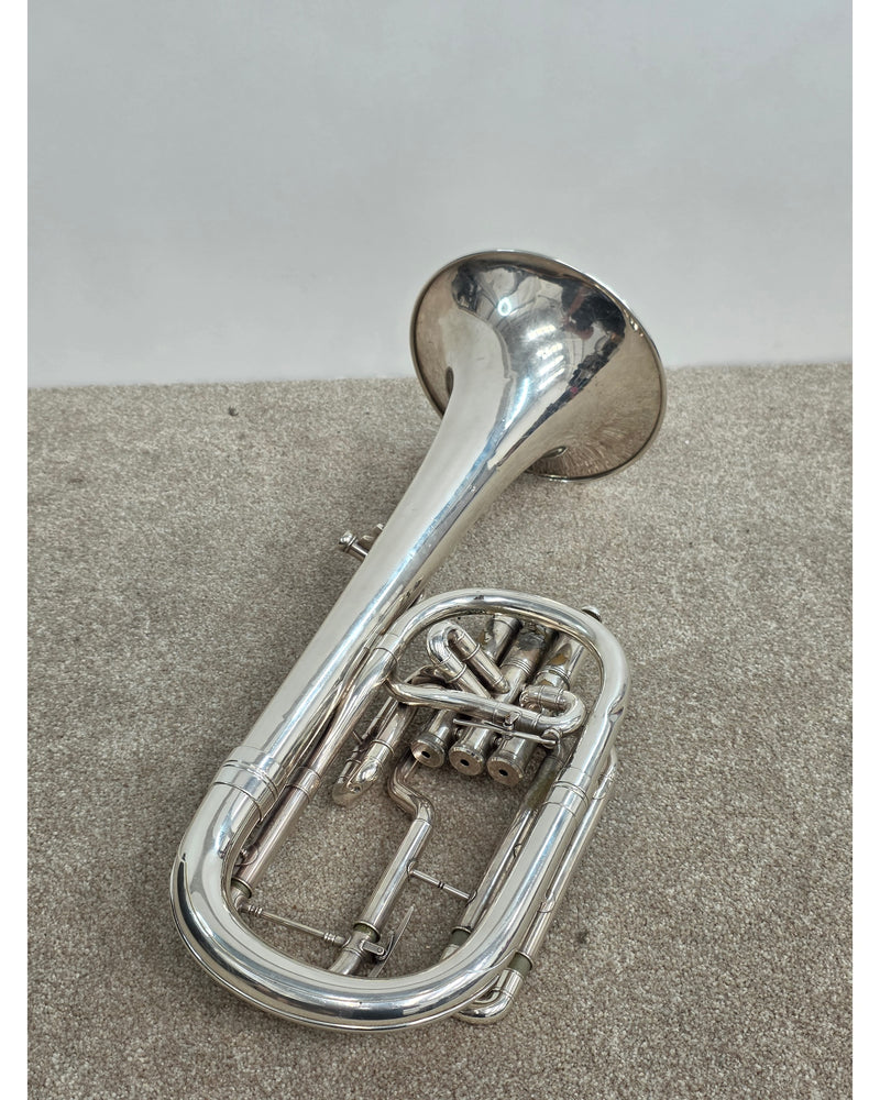 Besson Tenor Horn BE950 - Brass Instruments - Silver - Fair w/ Hard Case - image 4
