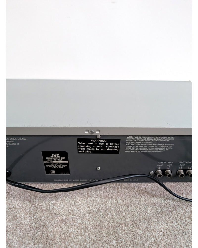 JVC KD-V22 - Cassette Deck - Good w/ Manuals - image 4