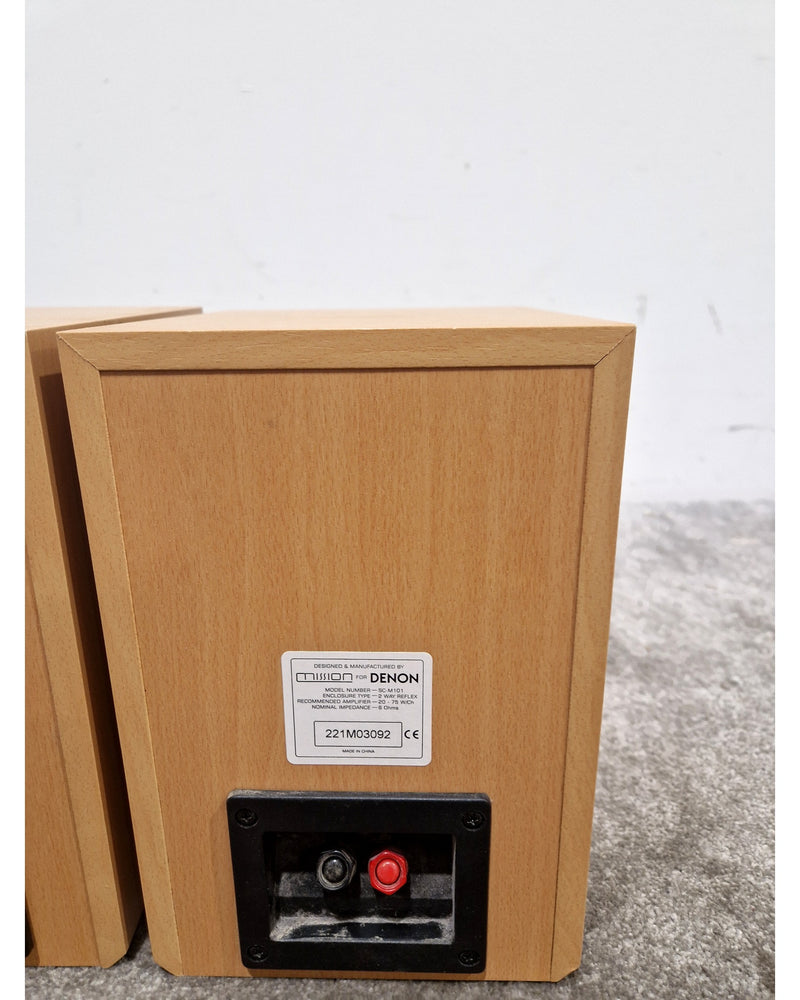 Denon SC-M101 - Hi-Fi Speakers Pair - Wood Finish - Good - Image 3