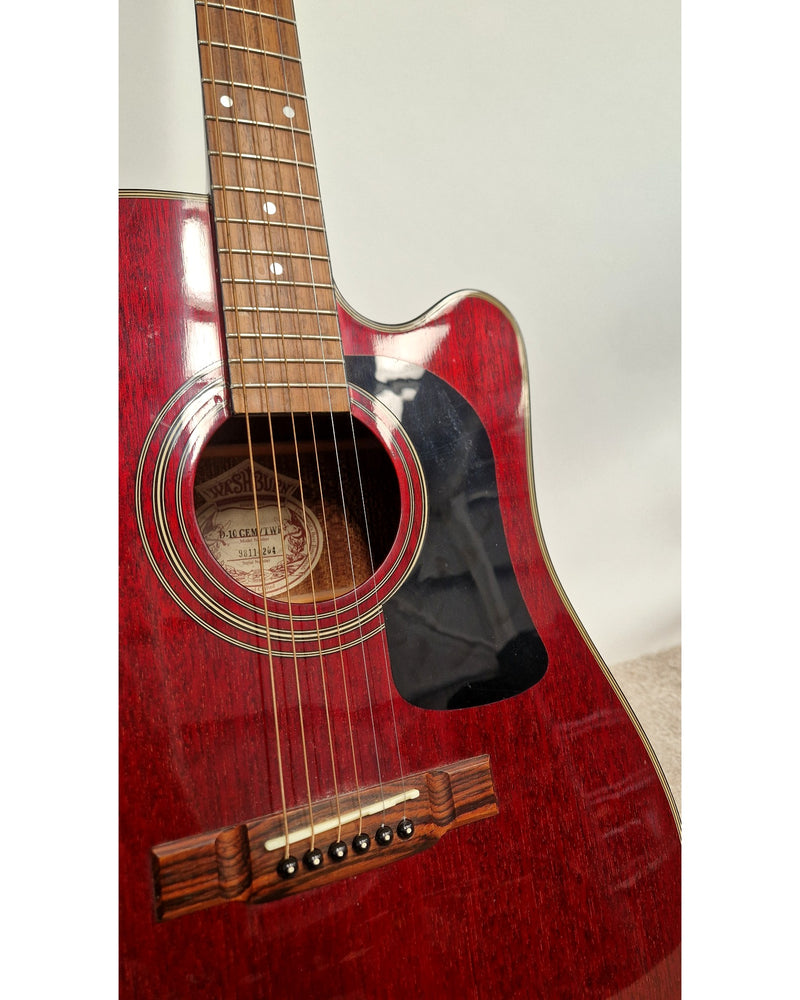 Washburn D-10 CEM/TWR - Excellent w/ strap - image 7