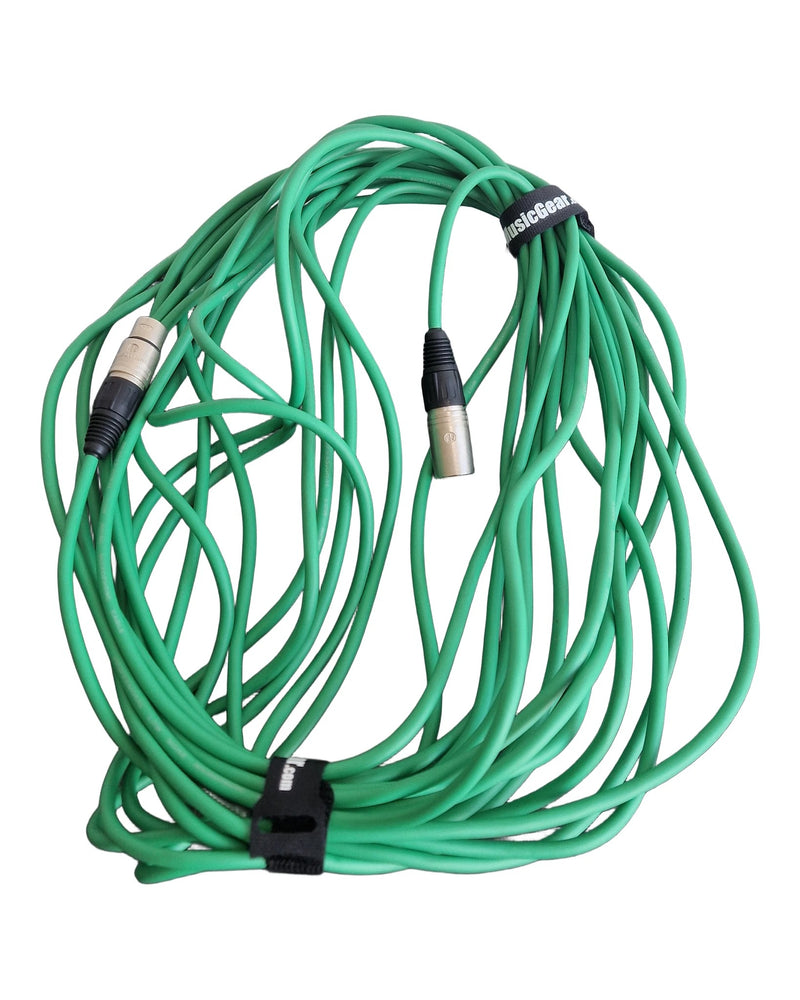 Unbranded 30ft Microphone Cable - Green - Microphone Cable - Very Good - image 1