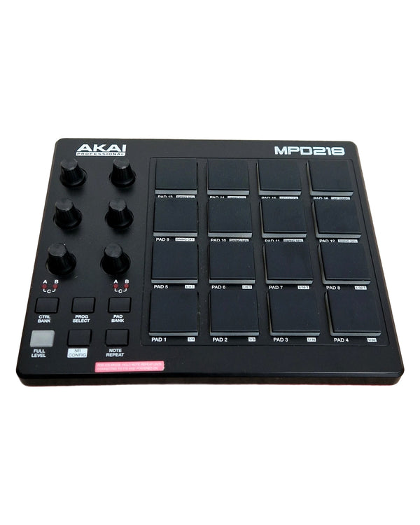 AKAI MPD218 - MIDI Controller - Like New w/ Original Box & USB Cable