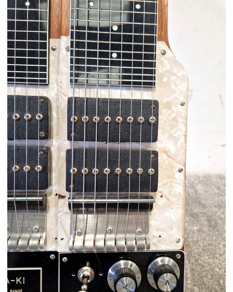 WY-SEA-KI Double Twin Neck Lap Steel Guitar 1960S - Dual Neck Design - Excellent w/ Hard Case - Image 6