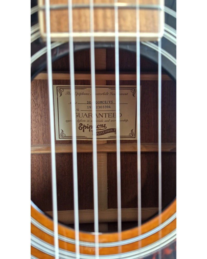Epiphone Dr-500mce/Vs Acoustic Guitar - Cutaway Design - Excellent w/ Original Box - Image 10