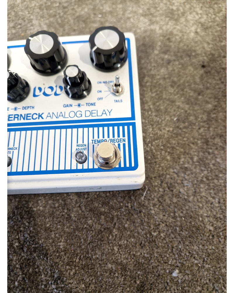 DOD Rubberneck Analog Delay - Effects Pedal - White - Excellent w/ Original Box - Image 9