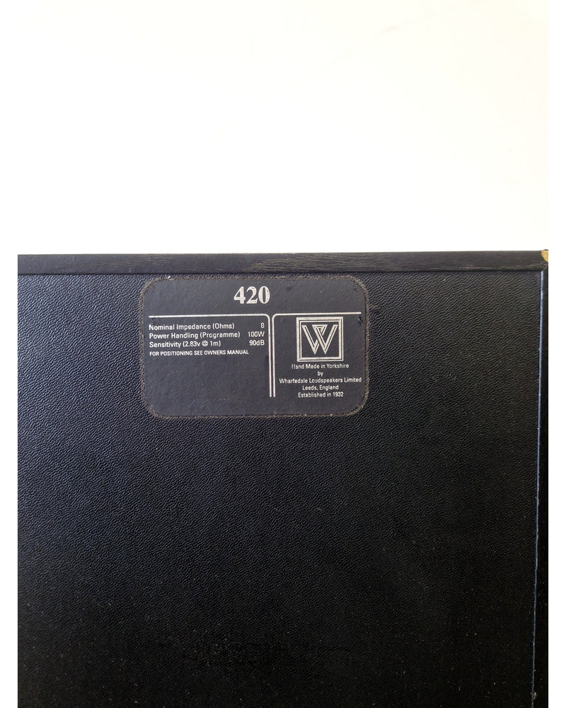 Wharfedale 420 - Hi-Fi Speakers - Pair - Black - Good - Image 11