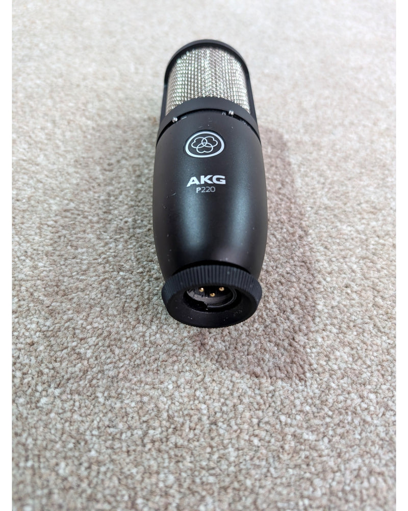 AKG P220 - Condenser Microphone - Black/Silver - Very Good w/ Hard Case & Shock Mount - image 3