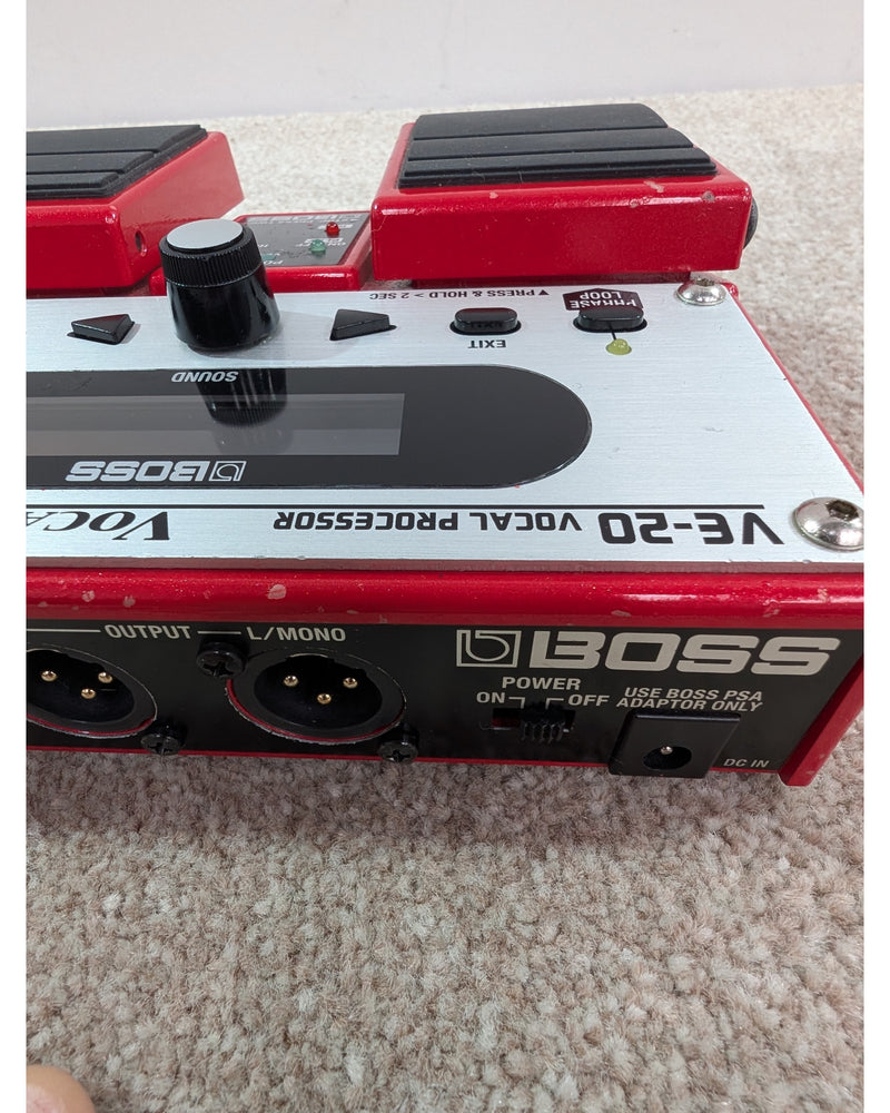 Boss VE-20 Vocal Performer - Multi-Effects Pedal - Red/Silver - Good - image 11
