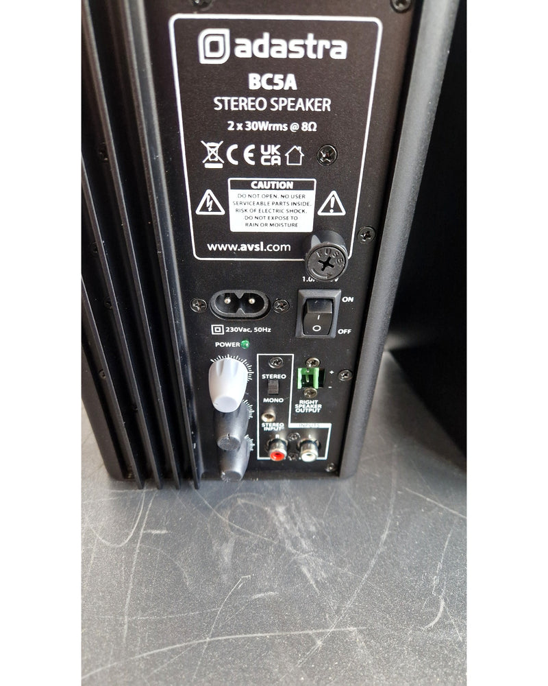 Adastra BC5A - Studio Monitors Pair - Black - Like New - Image 3