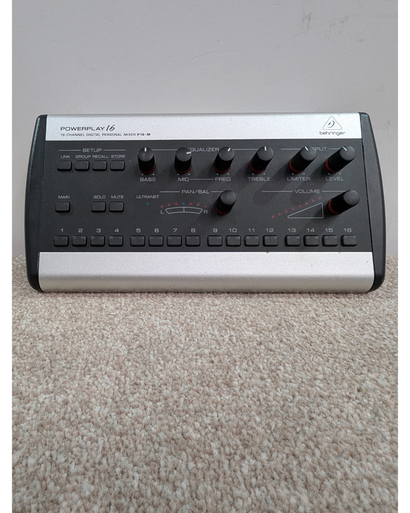 Behringer Powerplay P16-M - Mixer - Silver/Black - Good w/ Power Supply - image 12