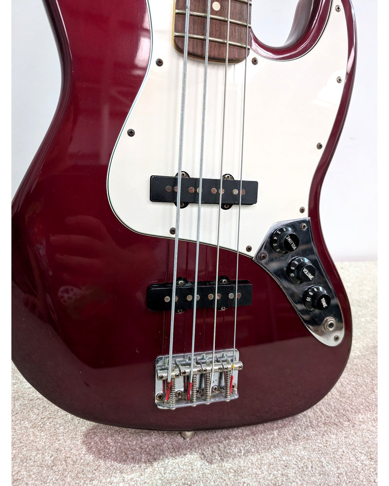 Fender Standard Jazz Bass MIM (1999) - Bass Guitar - Metallic Red - Good - image 12