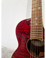 Washburn EA18TR Electro-Acoustic Guitar Red - Cutaway Design - Excellent - Image 15
