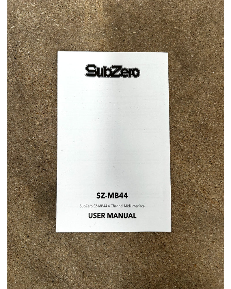 SubZero SZ-MB44 - Audio Interface - Like New w/ Original Box - Image 9