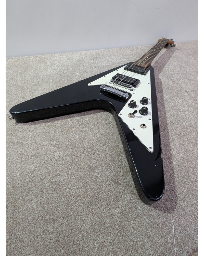 Epiphone 67 Flying V - Electric Guitar - Black - Good - image 8