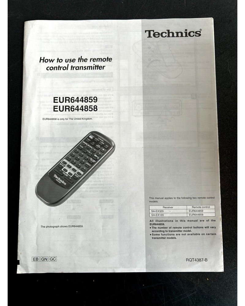 Technics SA-EX120EB-K - Hi-Fi Receivers - Excellent w/ Manuals & remote_control - Image 9