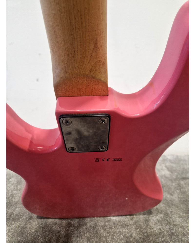 Gear4music Jive - Bass Guitar - Pink - Good - Image 6