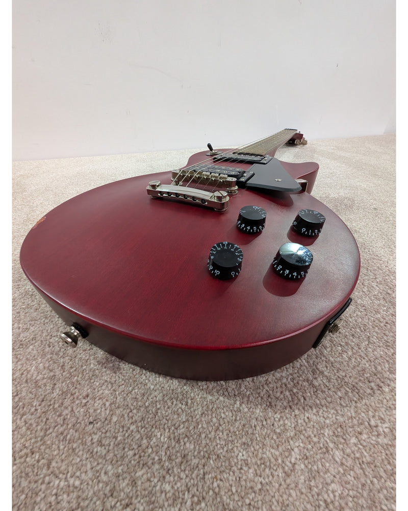Epiphone Les Paul Studio - Electric Guitar - Satin Cherry Red - Good w/ Hard Case & Manuals - image 12