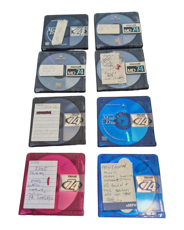 8 Maxell Multi Colour MD74 - MiniDisc - Very Good