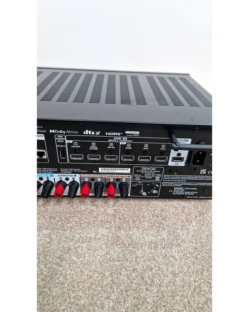 Denon AVR-S770H - Receiver - Black - Like New w/ Original Box, Manuals, remote_control - image 4