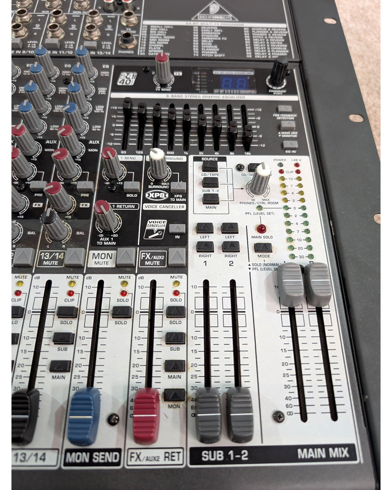 Behringer XENYX1832FX - Mixer - Silver/Black - Very Good w/ Manuals - image 13