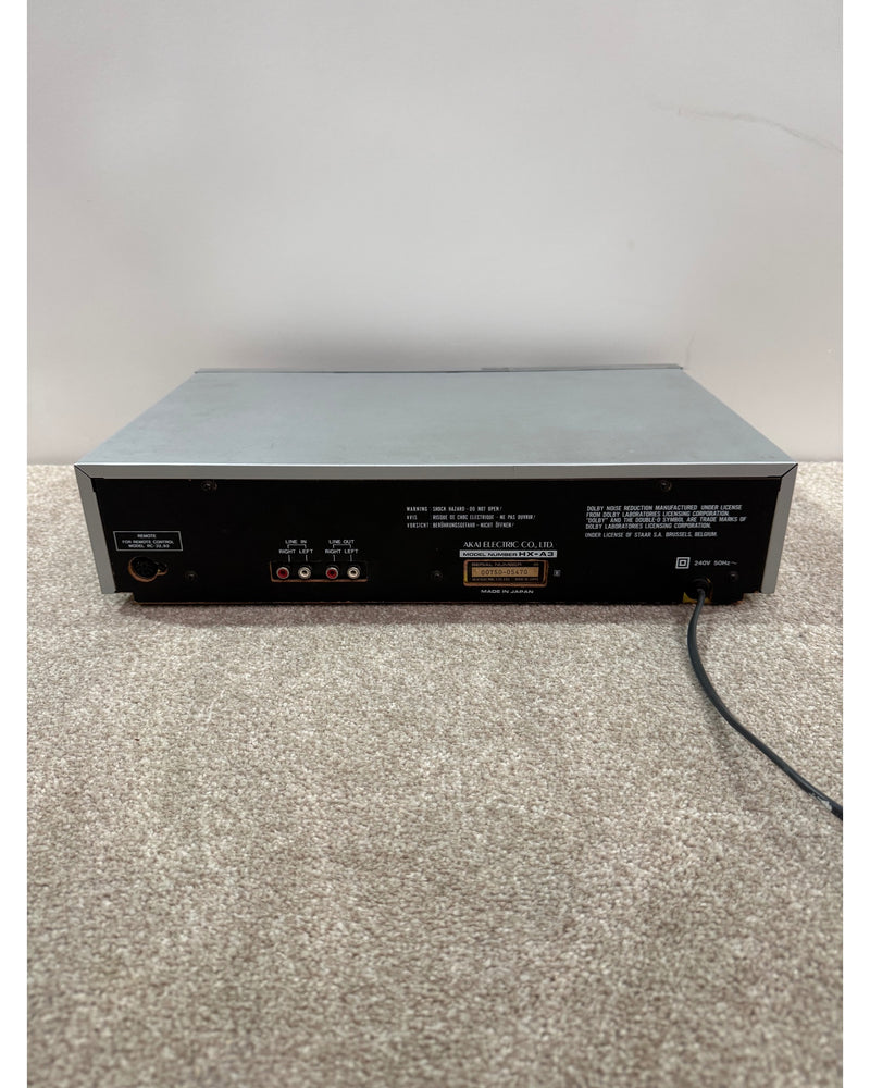 Akai HX-A3 - Cassette Deck - Silver - Fair - image 7