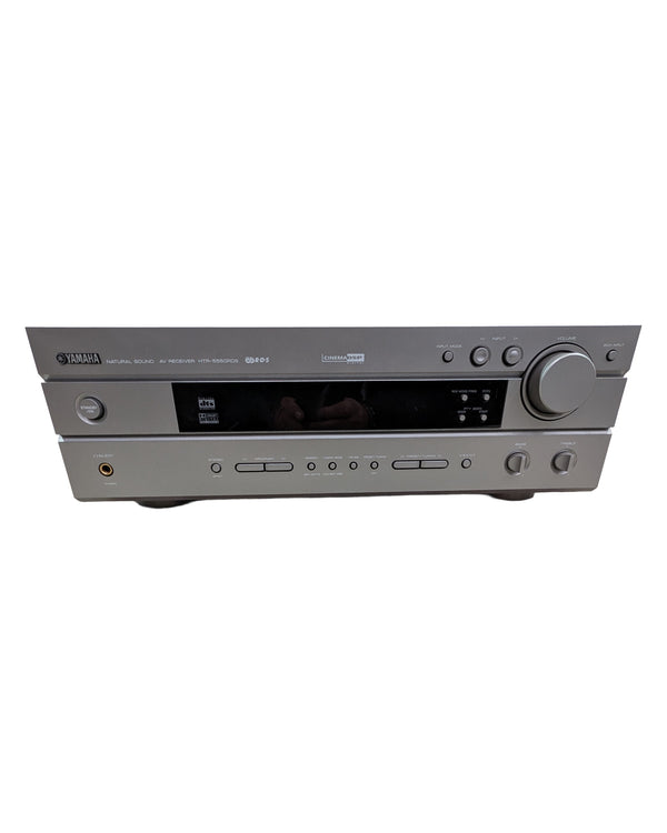 Yamaha HTR-5550RDS - Receiver - Silver - Excellent w/ Manuals, Remote Control