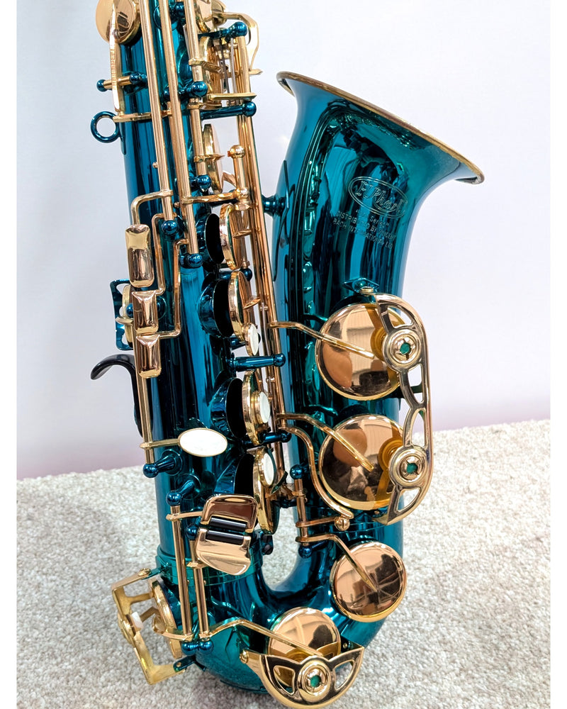 Elkhart 300 Series - Saxophone - Teal/Gold - Very Good - image 6