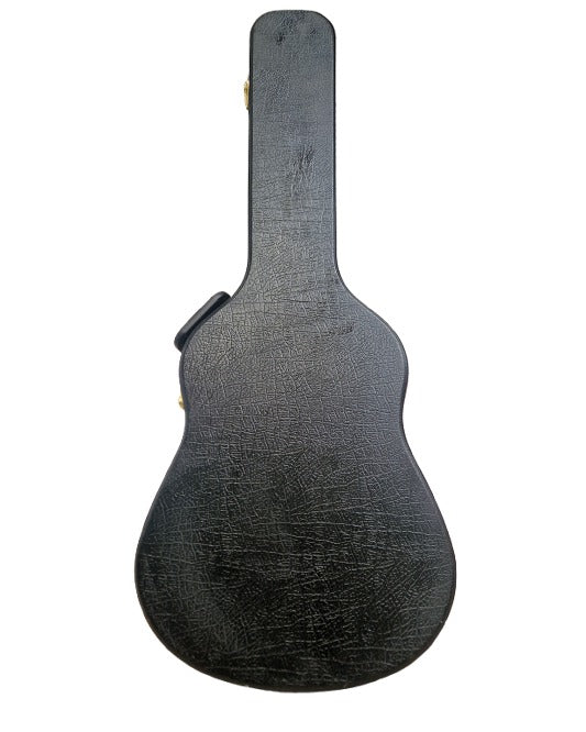 Unbranded Acoustic Guitar Hard Case - Guitar Case - Black - Excellent