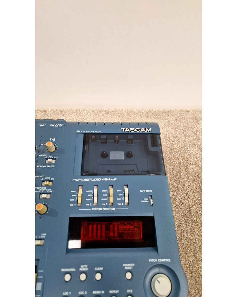 Tascam 424MkIII - Recorder - Blue - Very Good w/ Power Supply & Manuals - image 13